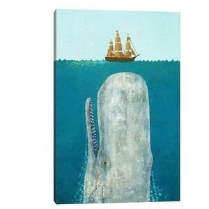 The Whale by Terry Fan Unframed Wall Canvas - 40 x 26 inches